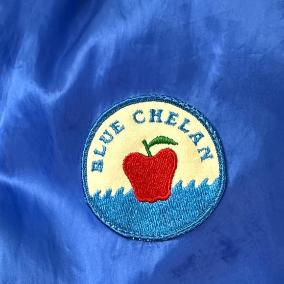 Blue Satin Varsity Jacket, XL, Blue Chelan - Picture 4 of 5
